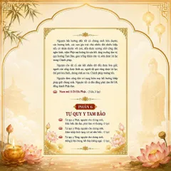 Bộ 2 Tờ Nghi Thức Trì Tụng Kinh Đại Thừa Tại Gia – Hướng Dẫn 6 Bước, 4 Mặt, Khổ 25x30