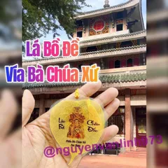 LOẠI 1 - Lá Bồ Đề Bà Chúa Xứ (Cầu làm ăn Tài Lộc) - Lá Thật Nguyên Bản