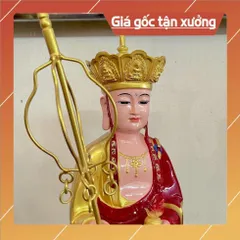 Tôn Tượng Địa Tạng Vương Bồ Tát Đứng 70cm Màu Vẽ  COMPOSITE