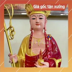 Tôn Tượng Địa Tạng Vương Bồ Tát Đứng 70cm Màu Vẽ  COMPOSITE