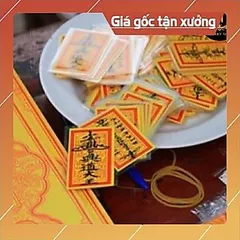 100 thẻ ấn vàng bình an, may mắn - ấn nhà trần ép plastic bền đẹp HOẢ TỐC