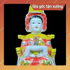 TƯỢNG CỬU THIÊN HUYỀN NỮ MEN SỨ 30CM ĐÀI LOAN