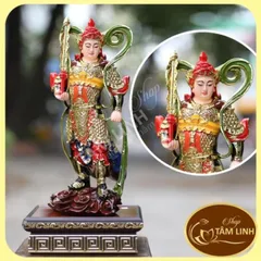 Bộ Tượng Tiêu Diện Hộ Pháp Cao 40 cm Áo Giác Vàng - Áo Giác Bạc hàng đẹp