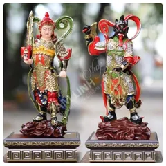 Bộ Tượng Tiêu Diện Hộ Pháp Cao 40 cm Áo Giác Vàng - Áo Giác Bạc hàng đẹp
