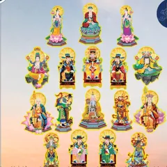 Bộ 17 bức Tranh Ngọc Hoàng, Nam Tào, Bắc đẩu, Mục Liên, Địa Tạng...(Bộ tranh cúng đàn, bày đàn lễ 17 bức ép plastic)