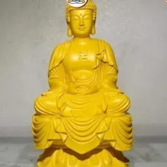 Tượng Đức Phật A Di Đà ngồi toà cao 18cm cực đẹp