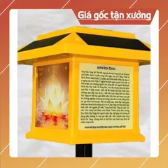 Đèn Niệm Phật Năng Lượng Mặt Trời Có 75 Bài BẬT SÁNG VỀ ĐÊM
