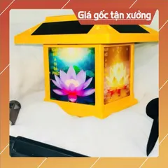 Đèn Niệm Phật Năng Lượng Mặt Trời Có 75 Bài BẬT SÁNG VỀ ĐÊM