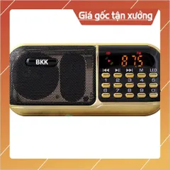 Máy Nghe Nhạc BKK K39 Loa FM/Thẻ Nhớ/ Nghe Kinh Phật Có Đèn Pin, 3 Pin Siêu Trâu