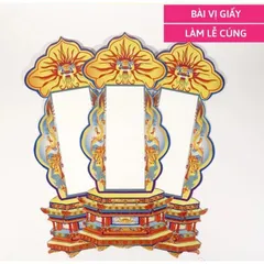Bài vị giấy làm lễ cúng Sao, bài vị thờ gia tiên giấy cứng