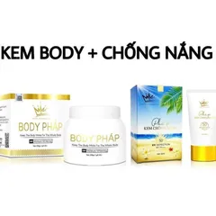 Kem chống nắng pháp + Body PHÁP  chuẩn spa cao cấp – chống nắng tối ưu, dưỡng da sáng mịn