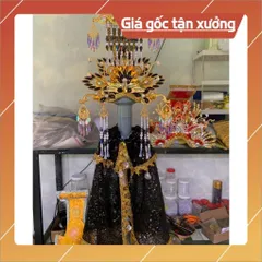 Áo Mão Mẹ Diêu Trì cho tượng 42cm Đất nung