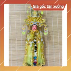 Áo Mão Diêu Trì, Chúa Xứ, Ngũ Hành màu vàng cao 42cm