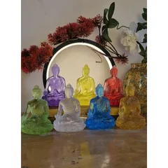 Tượng Phật Dược Sư Lưu Ly 10cm, Thất Phật Dược Sư Lưu Ly , Tượng Dược Sư mini để bàn trang trí xe ô tô đẹp