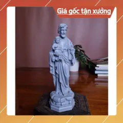 Tượng Thánh Cả Giuse 15cm Chất liệu Bột Đá composite. Tượng Chúa, tượng công giáo
