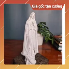Tượng Đức Mẹ Fatima Cao 15cm Chất liệu Bột Đá composite, Tượng Mẹ Maria Tượng Công Giáo. CÓ HOẢ TỐC HCM