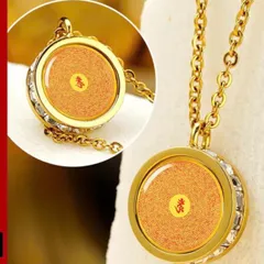 DÂY CHUYỀN CHÚ LĂNG NGHIÊM TITAN ĐÍNH ĐÁ(mặt dây 1.4cm)