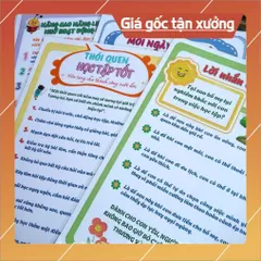 Bộ Quy Tắc Gia Đình Cho Trẻ Quy Tắc Học Tập Quy Tắc Ứng Xử Bộ 10 Tờ Đồ Chơi Giáo Dục Phát Triển Trí Tuệ