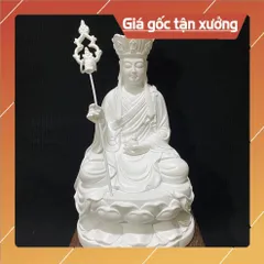 Tượng Địa Tạng Ngồi 16cm Nhựa Composite nhiều màu có hoả tốc