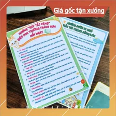 Bộ Quy Tắc Gia Đình Cho Trẻ Quy Tắc Học Tập Quy Tắc Ứng Xử Bộ 10 Tờ Đồ Chơi Giáo Dục Phát Triển Trí Tuệ