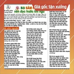 TO006 Tờ chú Nên Sám Hối Trước Khi Ngủ có ép plastic cực đẹp  2 SIZE A4 VÀ A3 ÉP PLASTICS