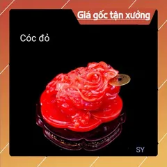 Cóc ( thiềm thừ ) bột đá cao cấp ngang 12cm, cao 8cm nhiều màu