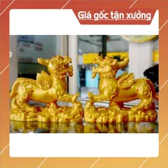 Cặp tượng Tỳ Hưu phong thủy,chiêu tài lộc cao 12cm