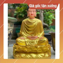 TƯỢNG PHẬT BỔN SƯ THÍCH CA MÂU NI cao 45cm chất liệu poly 🌼🌼 có hoả tốc