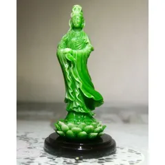 TƯỢNG NGÀI QUAN ÂM ĐỨNG 13CM COMPOSITE NHIỀU MÀU