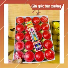 Hộp nến thơm tea light Quang  Huy 100viên cháy hơn 4h