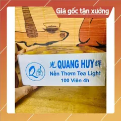 Hộp nến thơm tea light Quang  Huy 100viên cháy hơn 4h