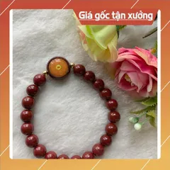 VÒNG TAY ĐÁ CHU SA CHÚ LĂNG NGHIÊM BÌNH AN 6LY VÀ 8LY