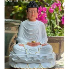 TƯỢNG PHẬT BỔN SƯ THÍCH CA MÂU NI cao 45cm chất liệu COMPOSITE