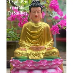 TƯỢNG PHẬT BỔN SƯ THÍCH CA MÂU NI cao 45cm chất liệu COMPOSITE
