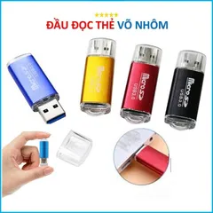 Đầu Đọc Thẻ Nhớ Nhôm và Đầu Đọc Thẻ Nhớ Rẻ/ Đầu đọc 4 Loại Thẻ đa Năng Xoay. NL