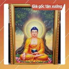 Khung Tranh PHẬT THÍCH CA  size 25cmx  35cm