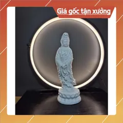 Tượng Đức Quán Âm Bồ Tát Đứng 20cm Để Bàn Chất Liệu Composite cao cấp CÓ HOẢ TỐC HCM