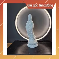 Tượng Đức Quán Âm Bồ Tát Đứng 20cm Để Bàn Chất Liệu Composite cao cấp CÓ HOẢ TỐC HCM