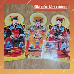 Bộ tranh cúng 15 bức ép plastic 40cm cực đẹp, có hoả tốc