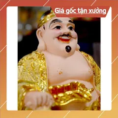Bộ tượng hai ông Thần Tài Thổ Địa kim sa-Có 4 cỡ có hoả tốc