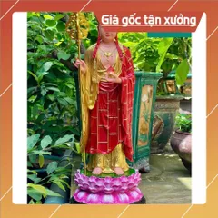 TƯỢNG ĐỊA TẠNG VƯƠNG BỒ TÁT ĐỨNG 50CM  COMPOSITE