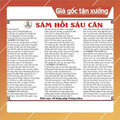 TO38 tờ chú Sám Hối 6 Căn 1 mặt ép plastic siêu đẹp