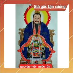 KHUNG TRANH NGUYÊN THUỶ THIÊN TÔN 25CM X 35CM