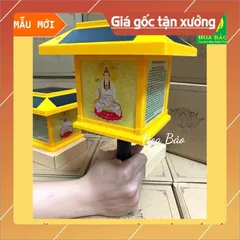 Máy Niệm Phật Năng Lượng Mặt Trời Ngôi Nhà, Có Đèn sáng ban đêm chuyên đọc tụng địa tạng