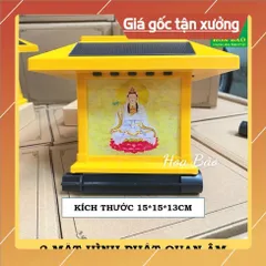Máy Niệm Phật Năng Lượng Mặt Trời Ngôi Nhà, Có Đèn sáng ban đêm chuyên đọc tụng địa tạng