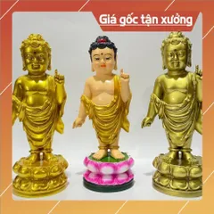 Tượng Đức Phật đản sanh cao 24cm-Nhiều mẫu 3 MÀU