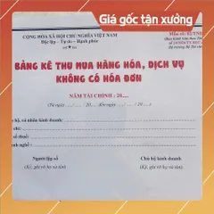 MẪU SỐ 02/TNDN - Mẫu bảng kê thu mua hàng hóa, dịch vụ - GIẤY CAO CẤP Chuẩn theo TT20/2026 của Bộ TC