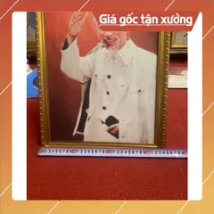 Bác Hồ vẫy tay chào ( khung kèm ảnh) CÓ HOẢ TỐC