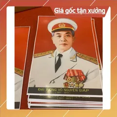 Khung kèm ảnh Bác Giáp (30x40cm) CÓ HOẢ TỐC