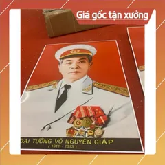 Khung kèm ảnh Bác Giáp (30x40cm) CÓ HOẢ TỐC